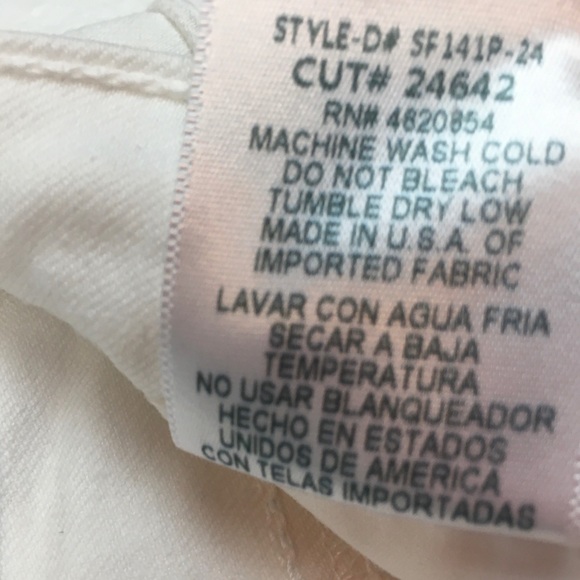 JUST BLACK Released Step Hem White Skinny Jeans - Picture 12 of 14